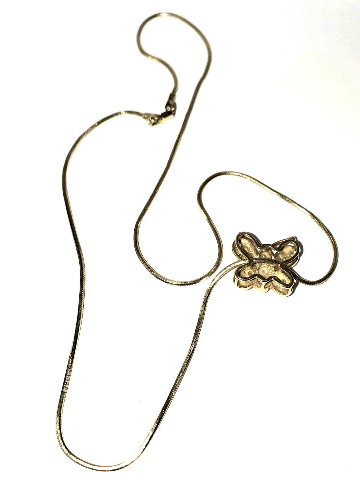 14KT Gold Diamond Butterfly Necklace