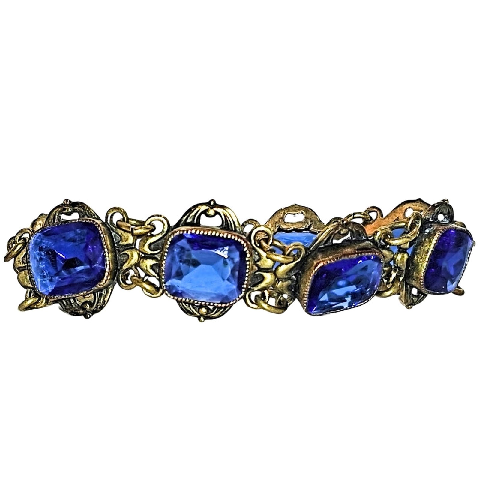 Sterling Silver & Blue Topaz Artisan 3 piece Set - Pendant, Bracelet, Ring