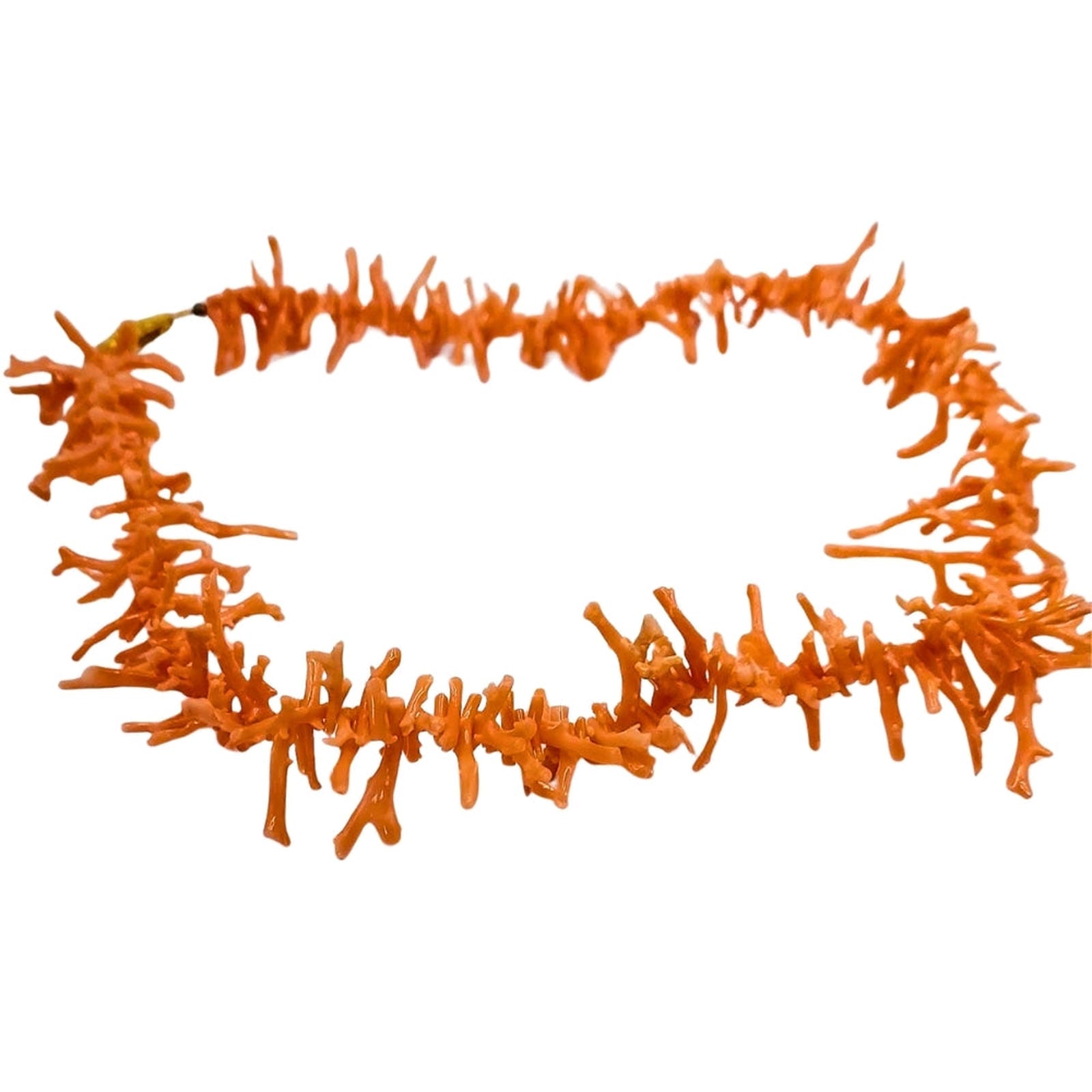 Italian Pink Salmon Branch Coral 15-Inch Necklace