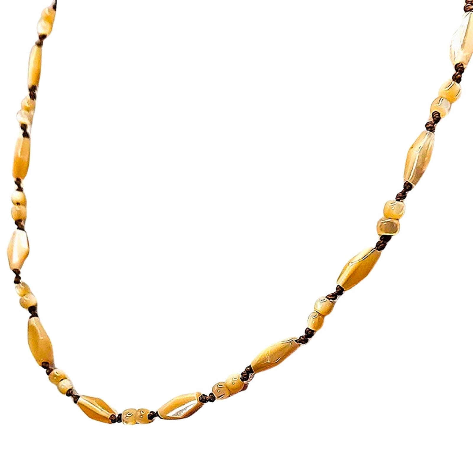 Moonstone Bead Rope Necklace