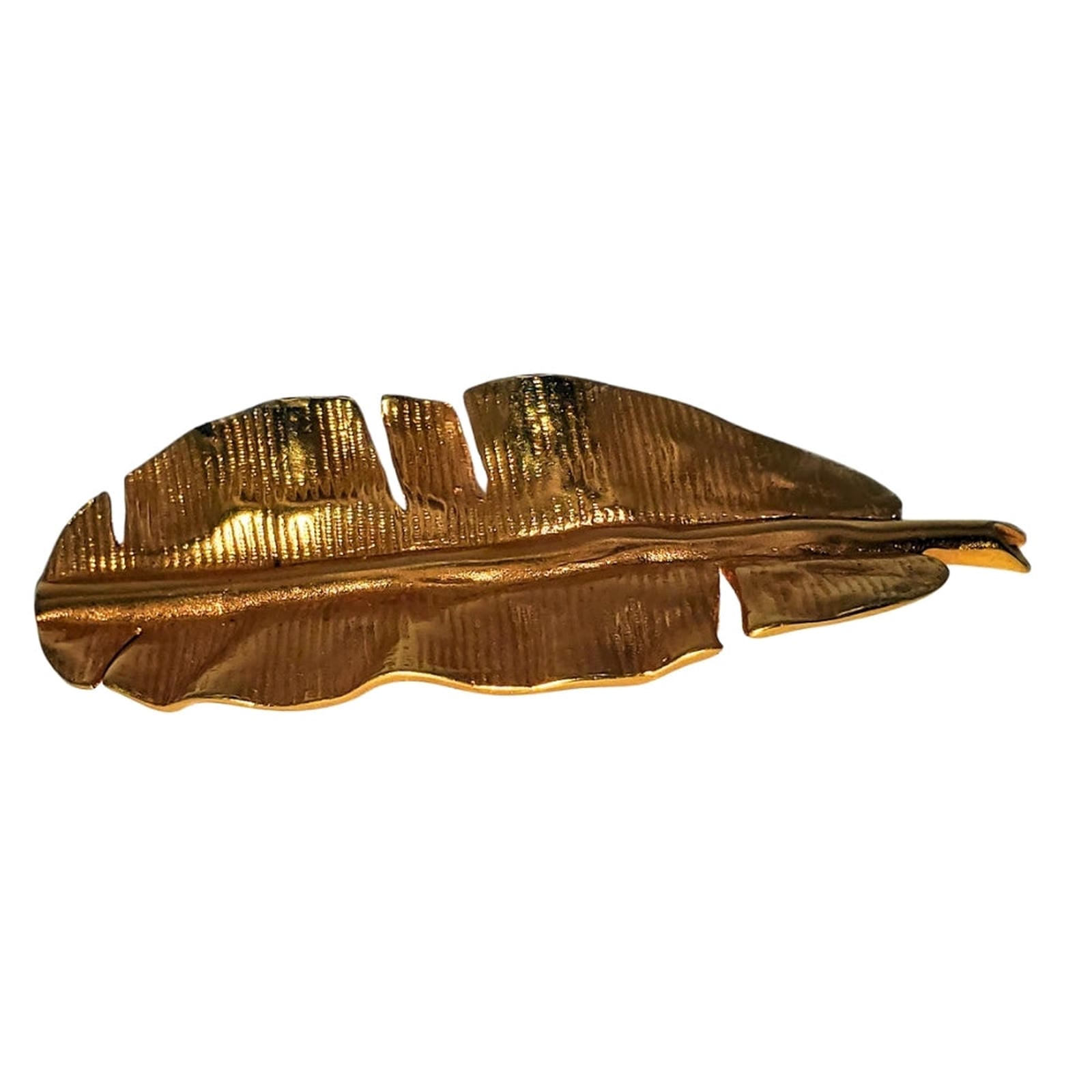 Banana Leaf Brooch - Mignon Faget, Gold-Plated
