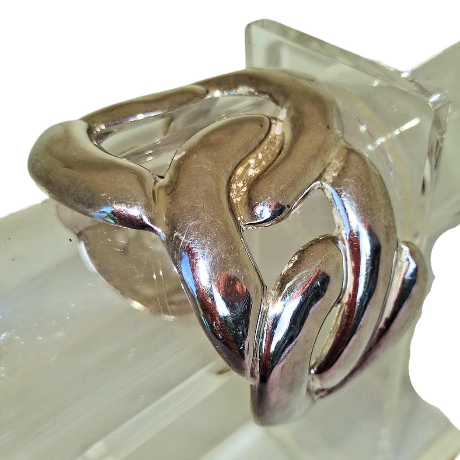 Heavy Sterling Silver Cuff - Mexico, Mid-Century