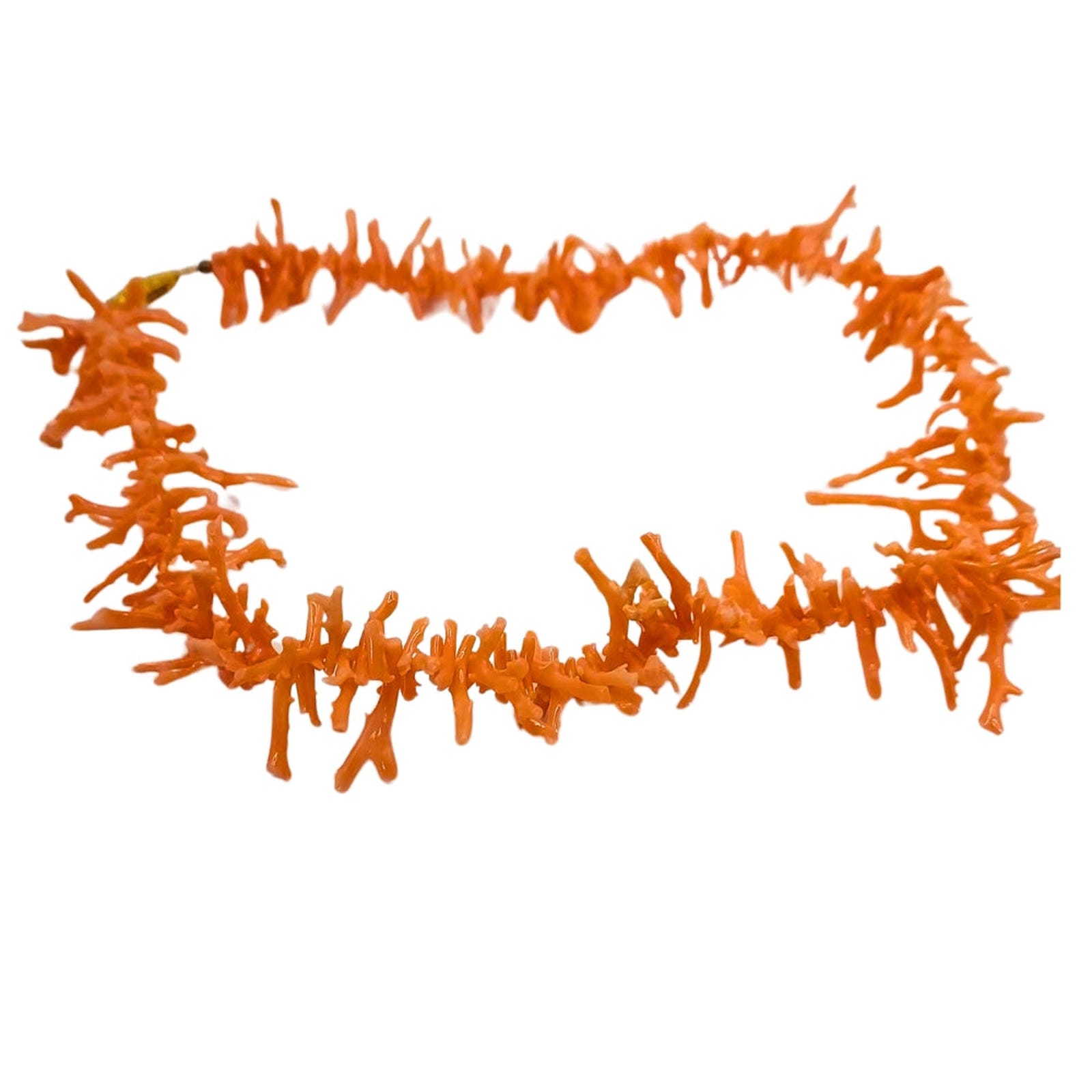 Italian Pink Salmon Branch Coral Necklace