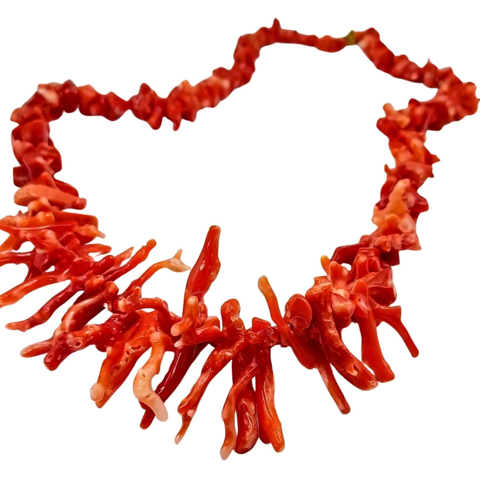 Natural Branch Coral Necklace & Earrings Set