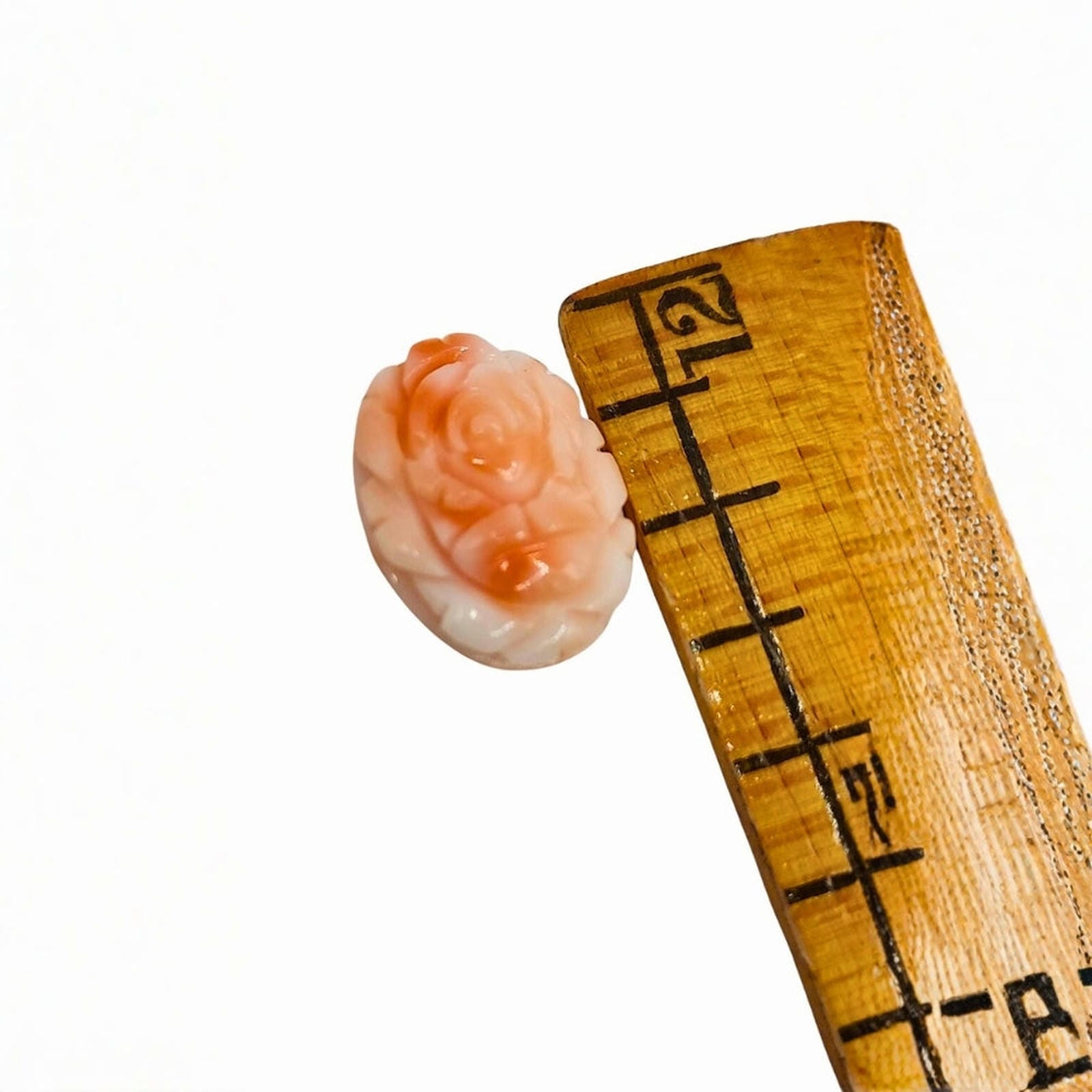 Unset Carved Oval Floral Relief Cameo