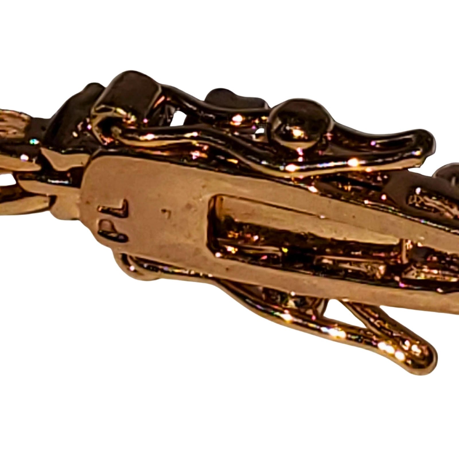 Silver & Gold Plate Buckle Bangle – Mexico