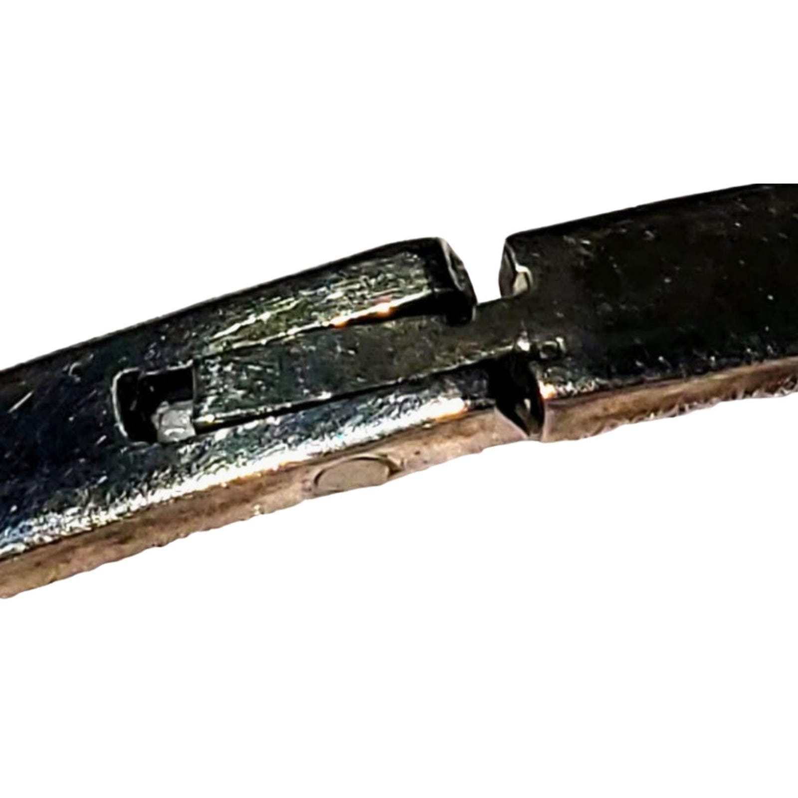 Sterling Silver Hinged Buckle Bracelet - Mexico, 2-1/2 x 2 inches
