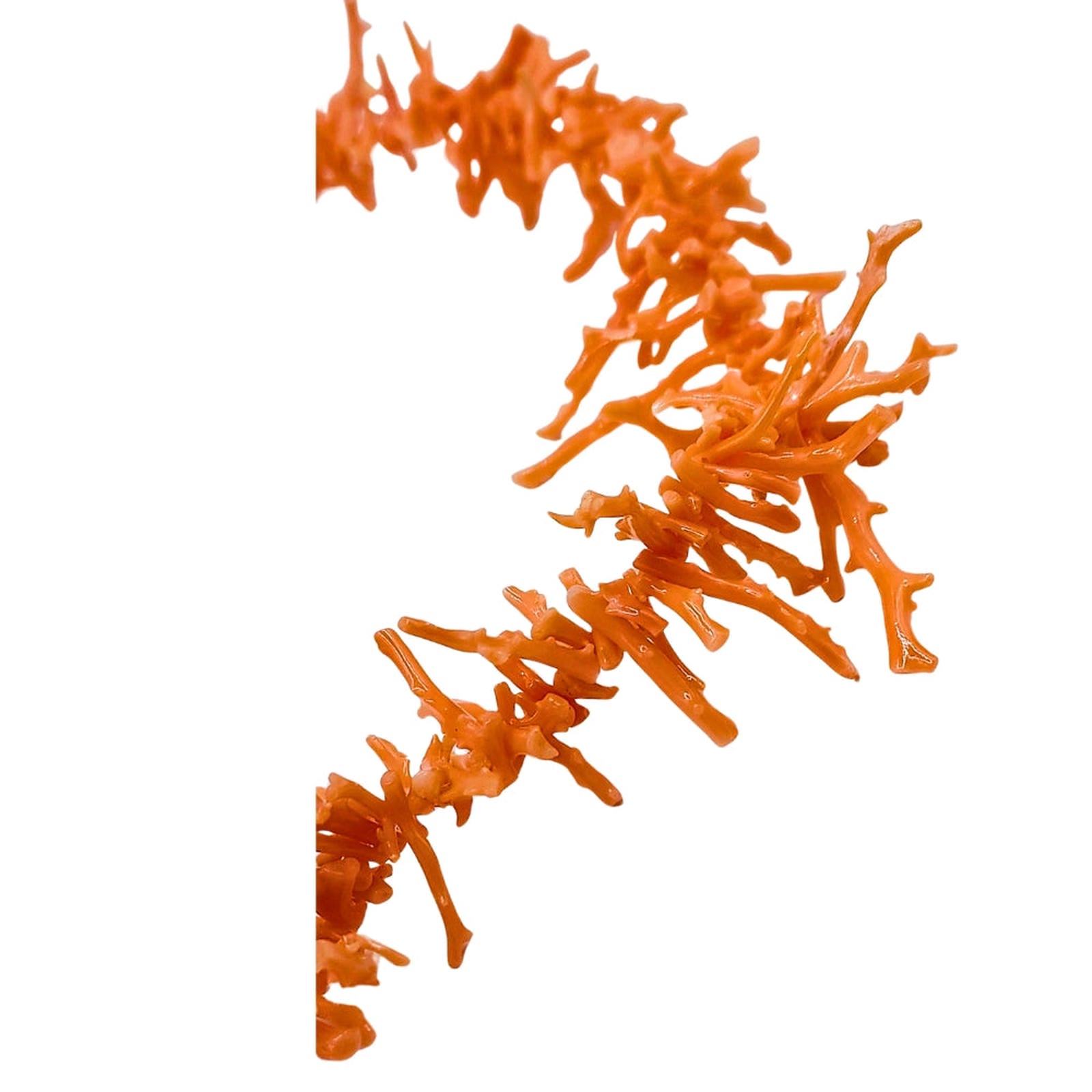 Italian Pink Salmon Branch Coral Necklace