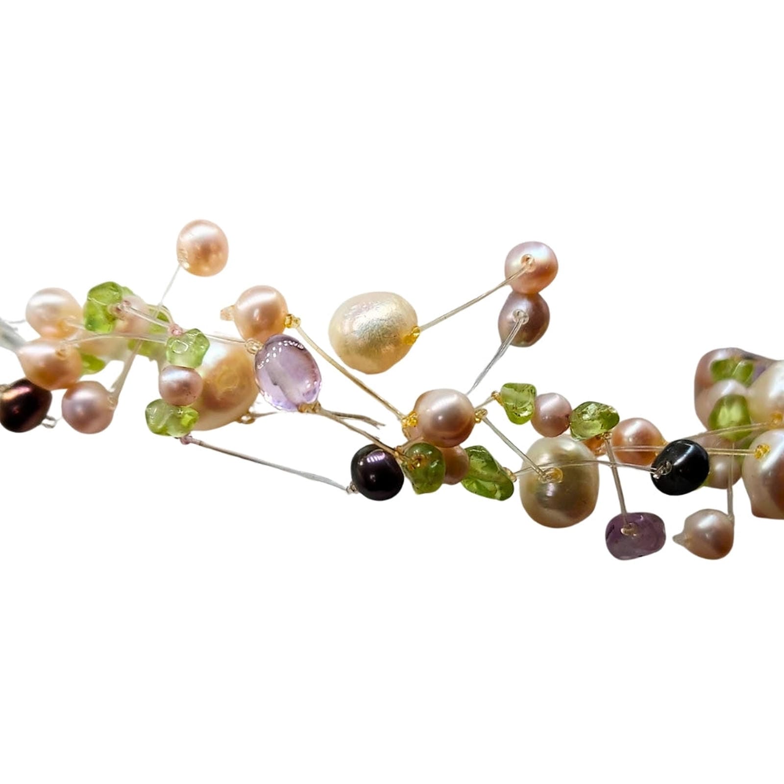Freshwater Pearl & Semi-Precious Bead Choker