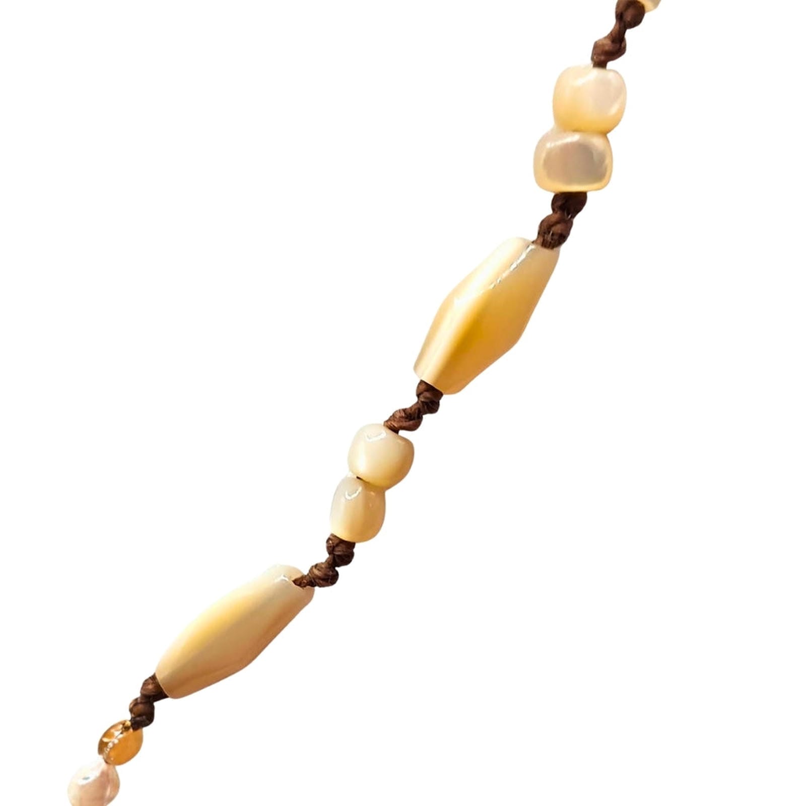 Moonstone Bead Rope Necklace