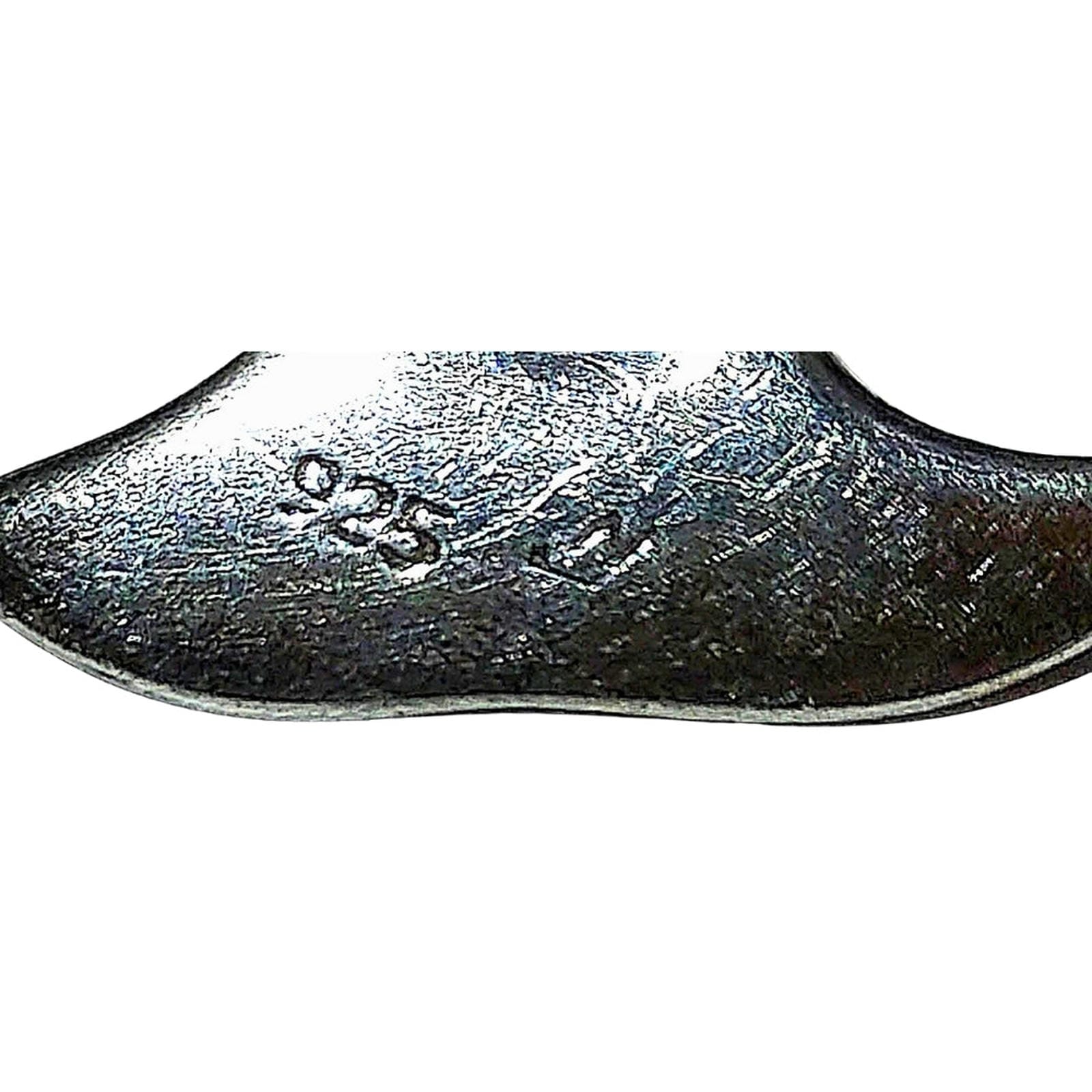 Playful Dolphin Pin - Sterling Silver with Lapis Lazuli and Amber Eye
