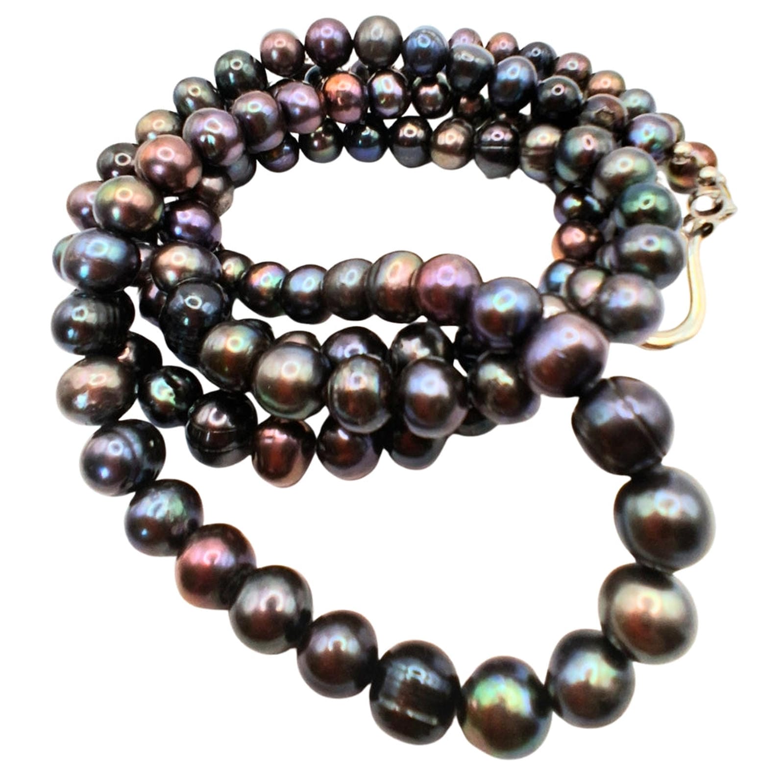 Rainbow Gray Pearl Necklace