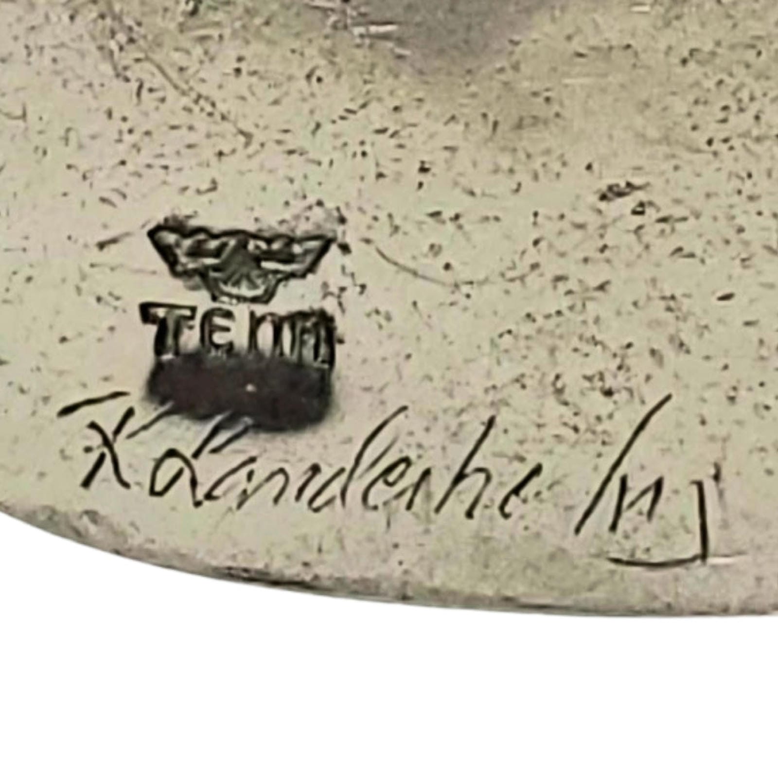 Artisan Pewter Rowboat Pin - Signed R. Landerholm, Tennessee