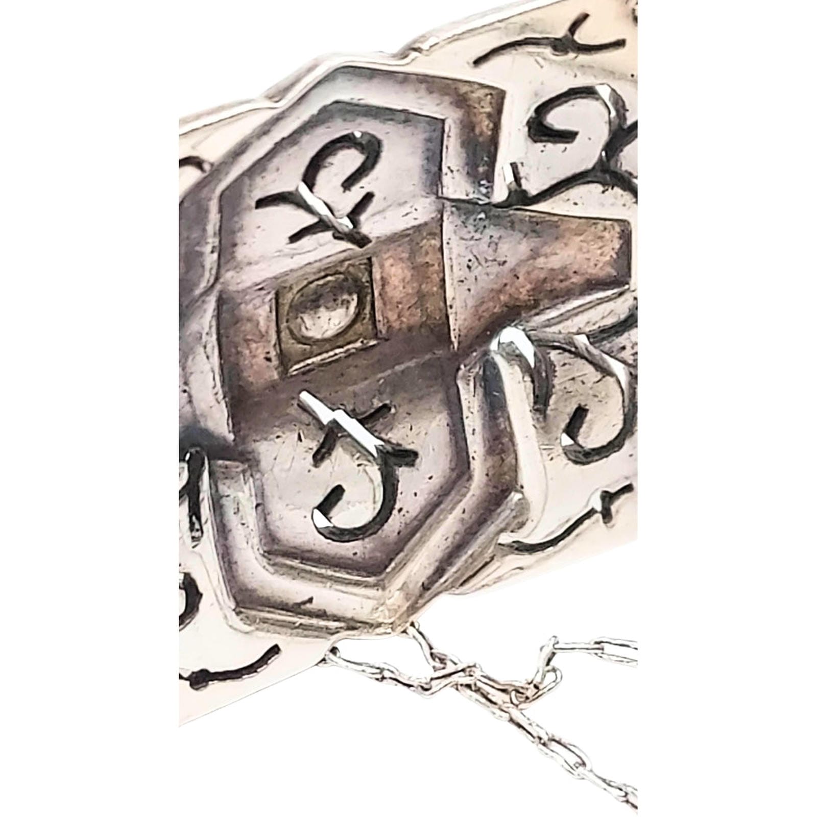 Industria Argentina 900 Silver Bracelet - Marquise Cut Accents