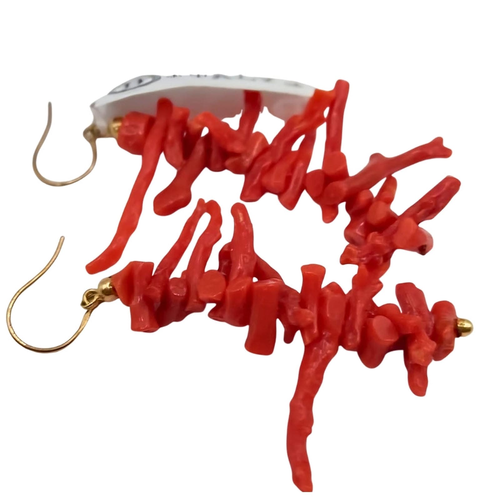 Natural Branch Coral Necklace & Earrings Set