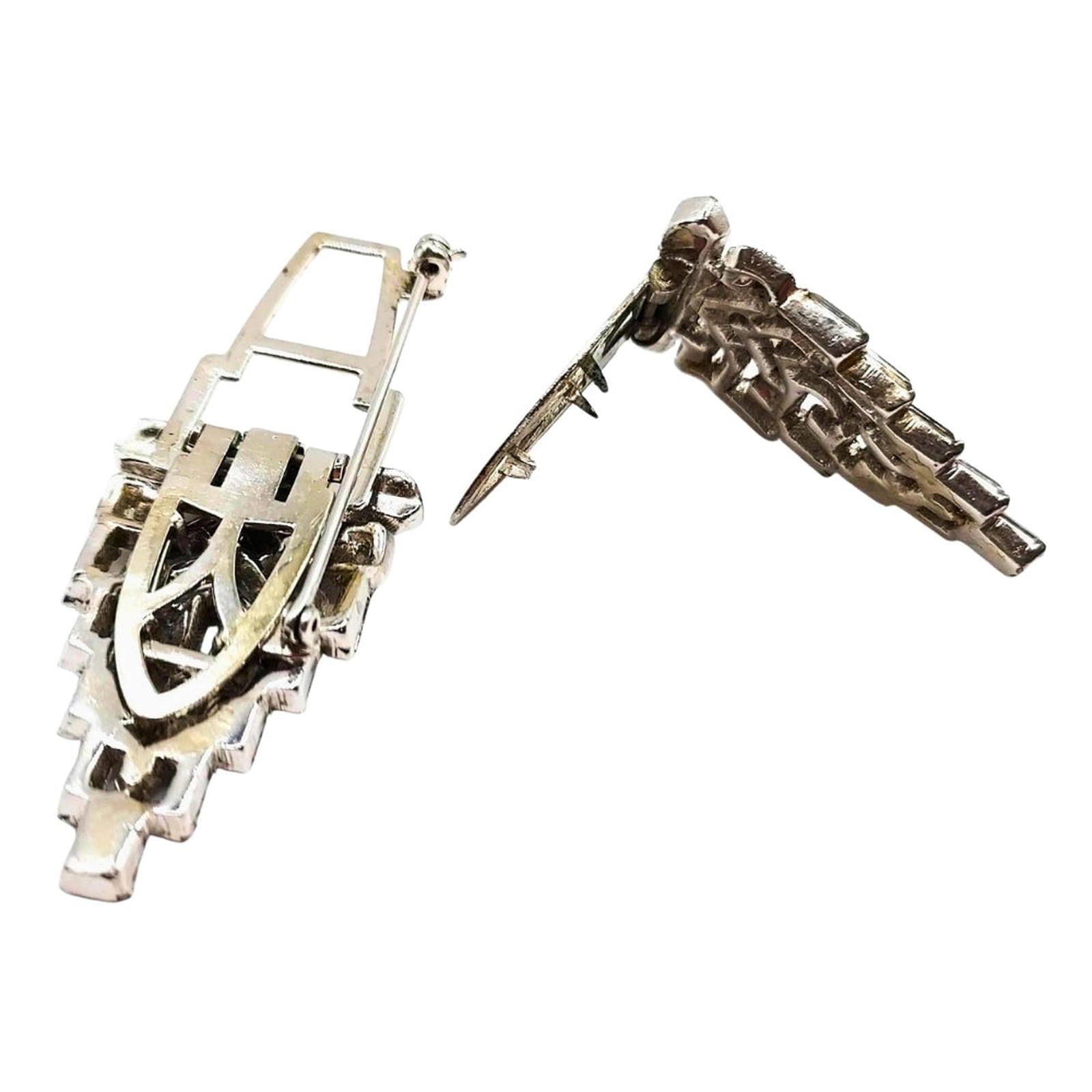 Rhinestone “Duet” Brooch - Transformable Clips
