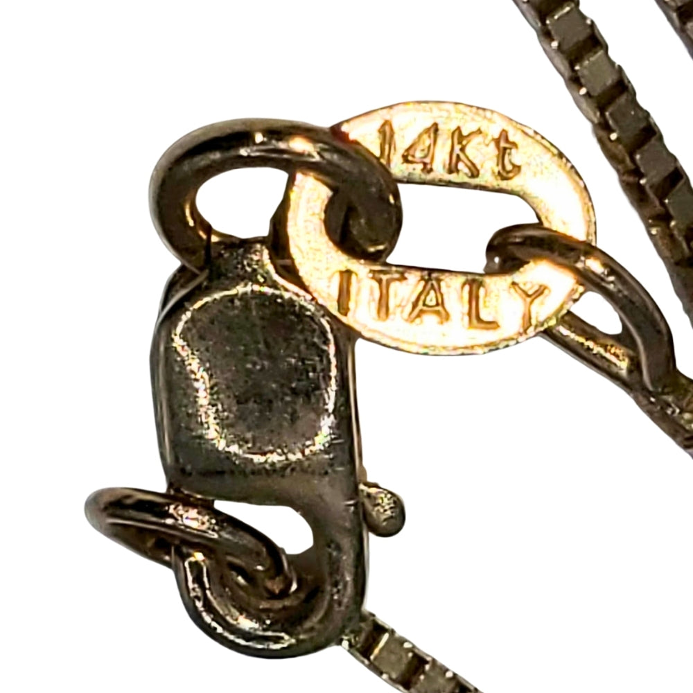 Three Diamond Pendant in 14KT Gold - Italy