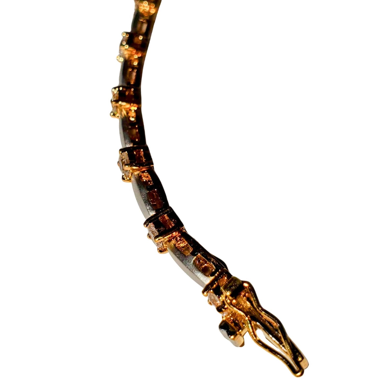 Silver & Gold Plate Buckle Bangle – Mexico
