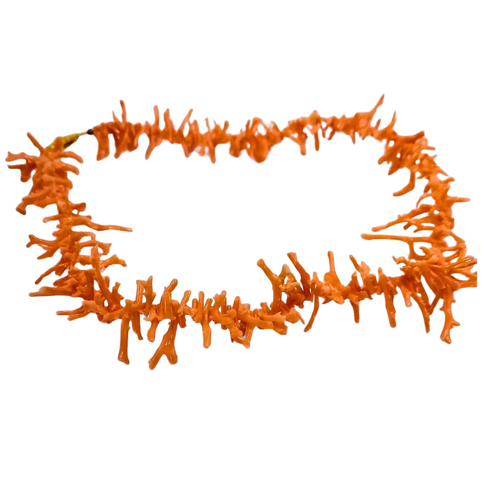 Italian Pink Salmon Branch Coral Necklace