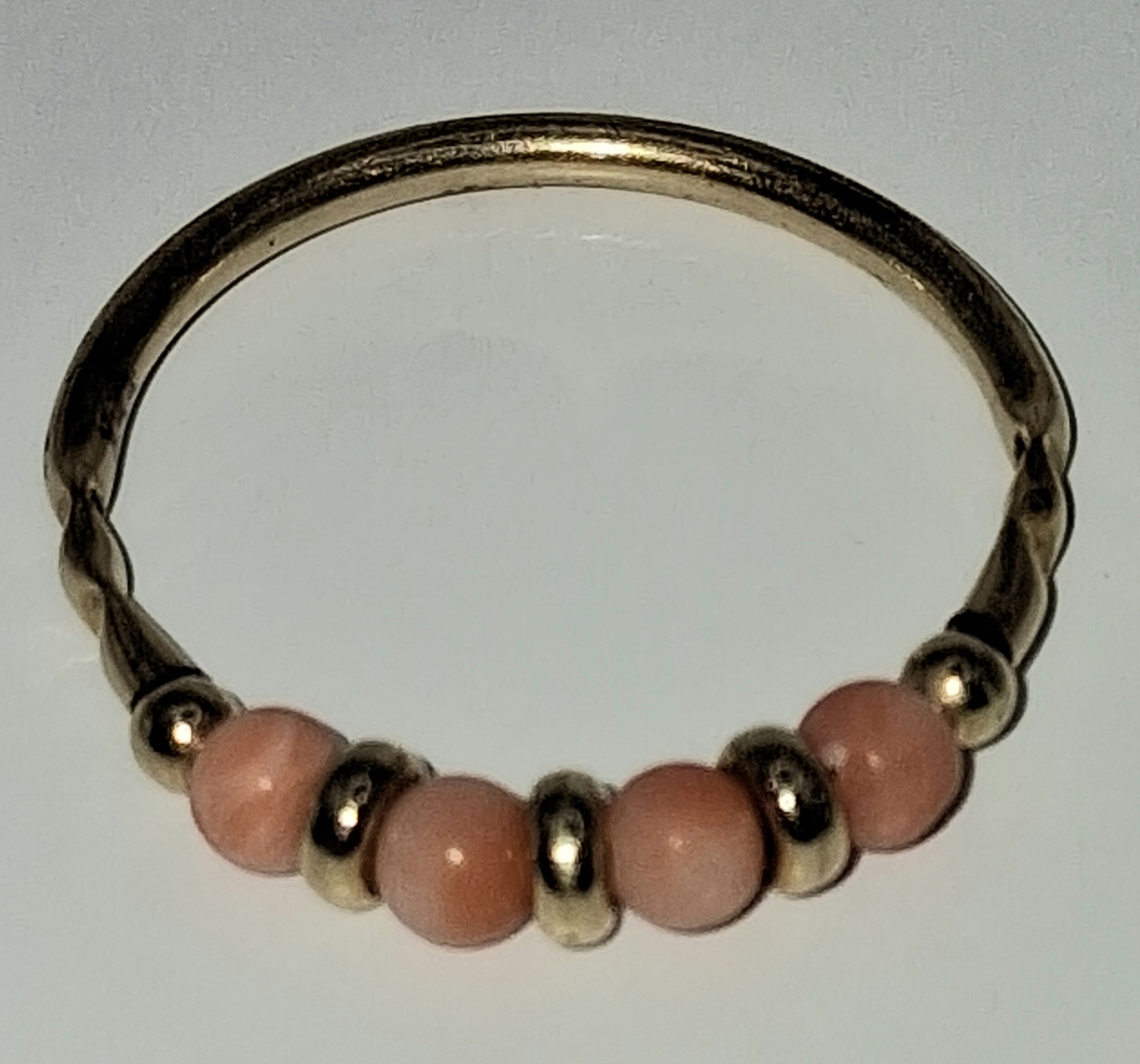 Angel Skin Coral Band Ring — 14KT Gold