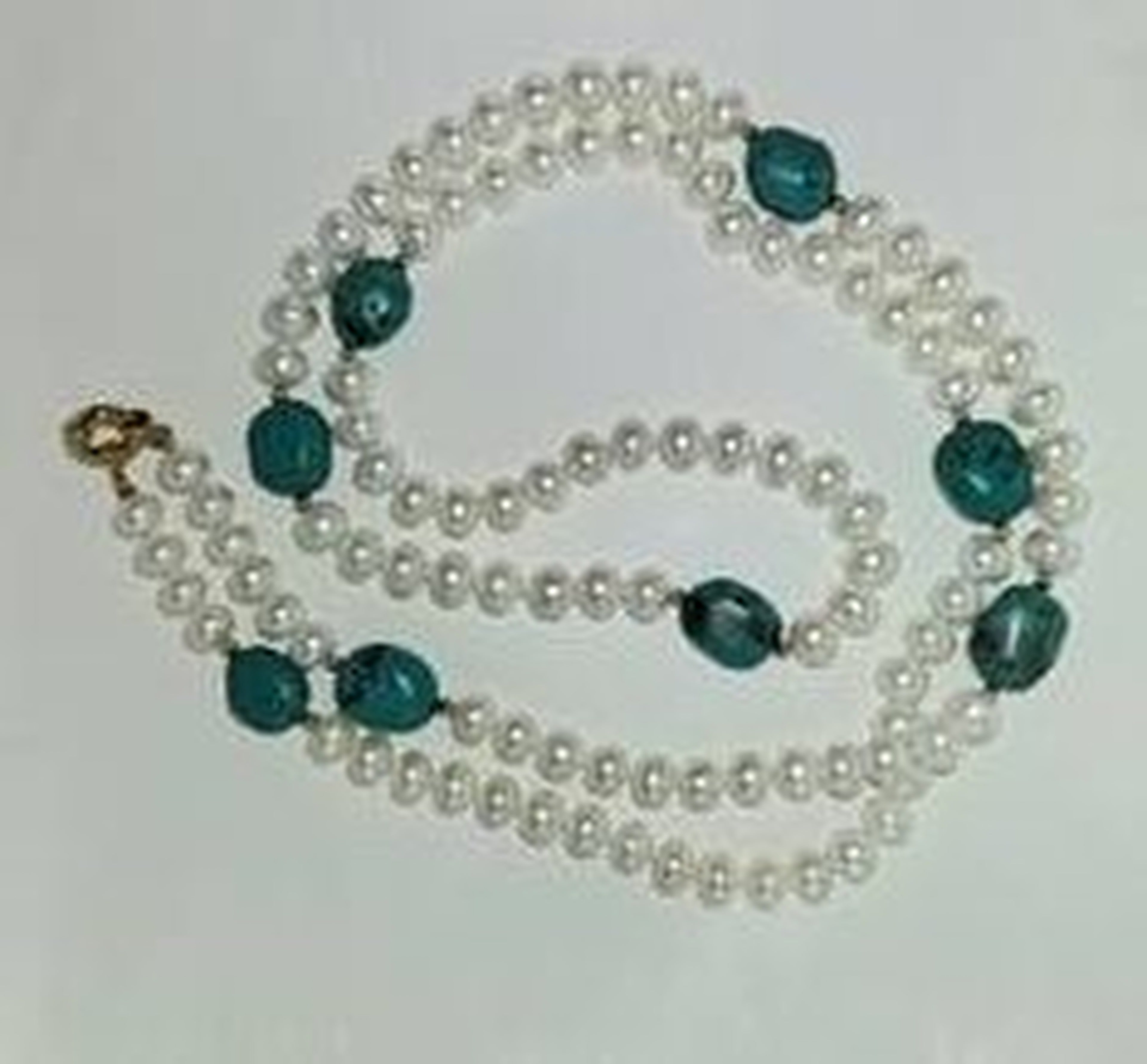 Costume Cultured Pearl Rope Necklace