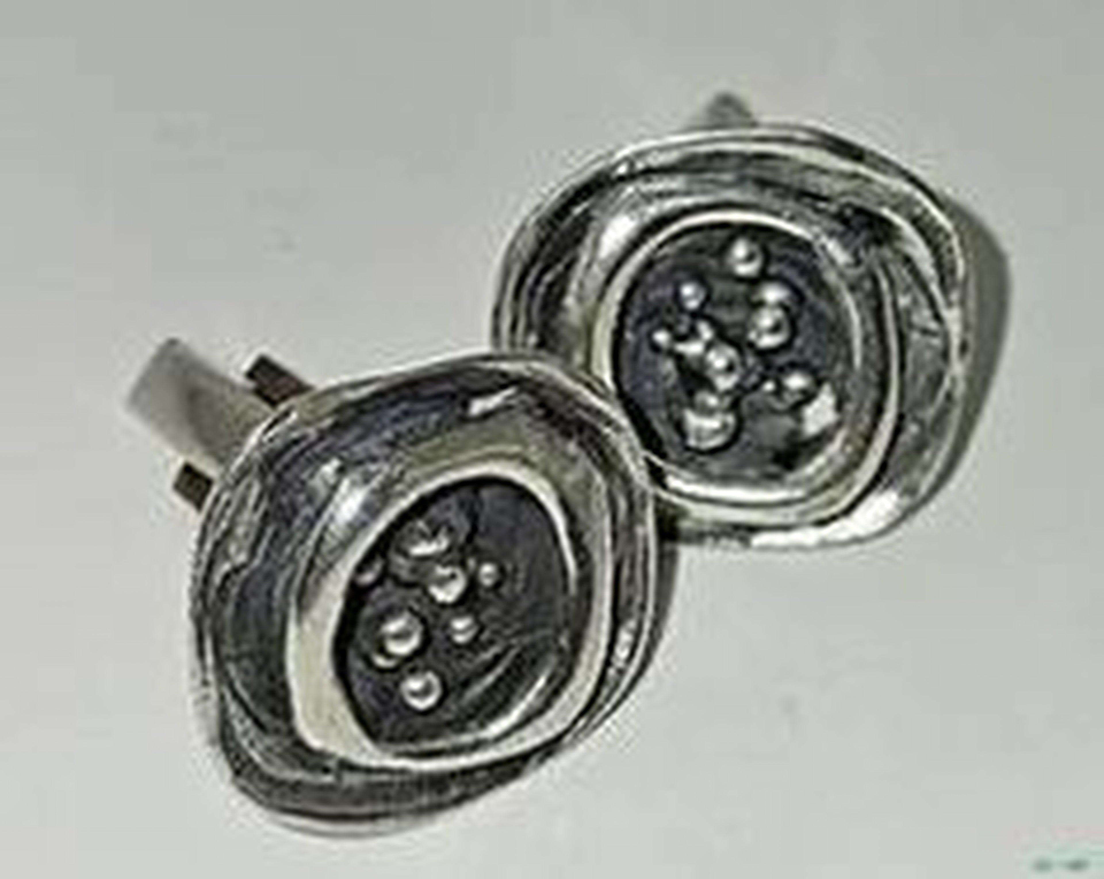 Mid-Century Israeli Sterling Cufflinks