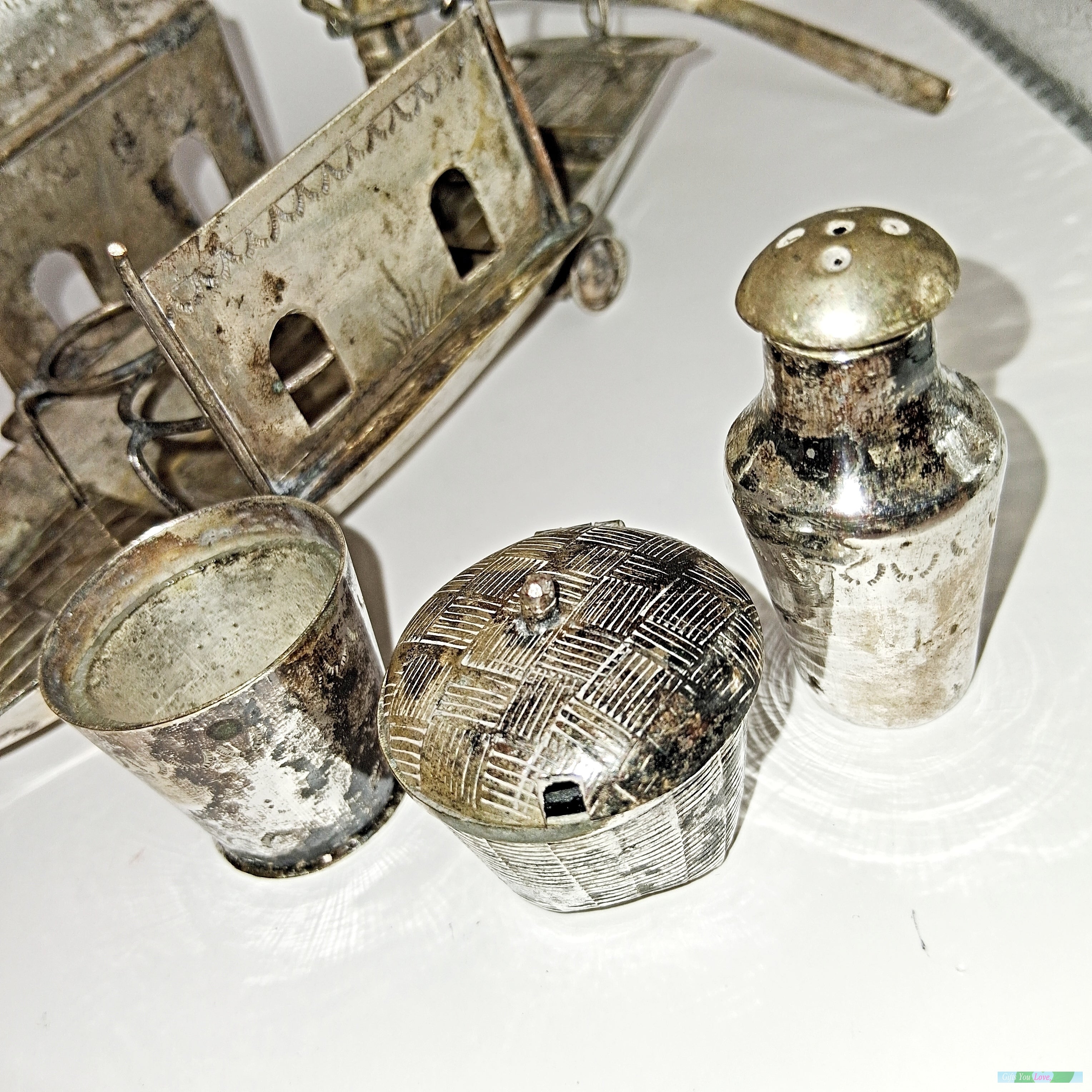 Mid-Century Japanese Silver Plate Seasoning Boat
