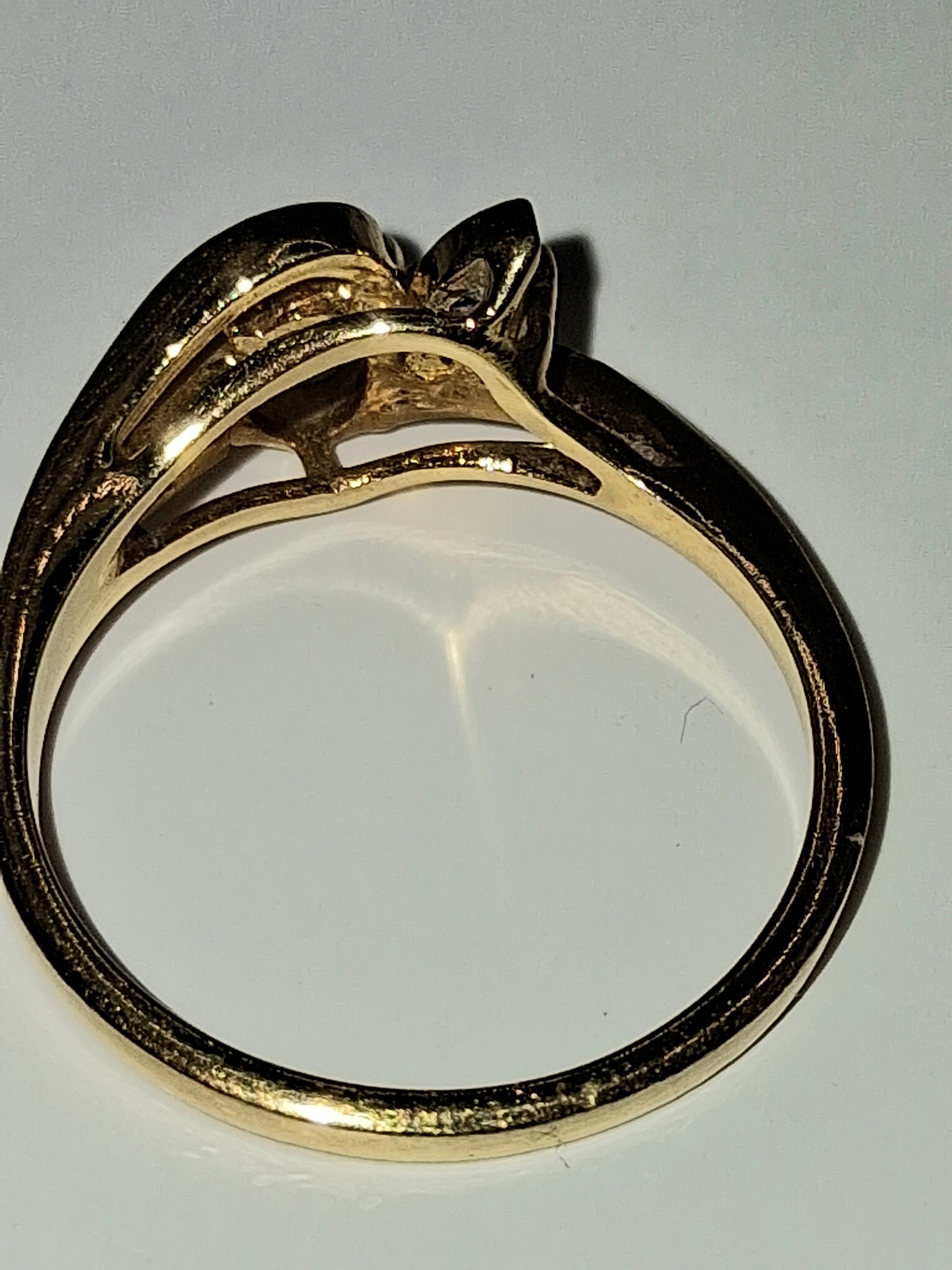 Oval Opal & Diamond Ring — 14KT Gold