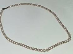 Pink Cultured Pearl Necklace, 16 Inches