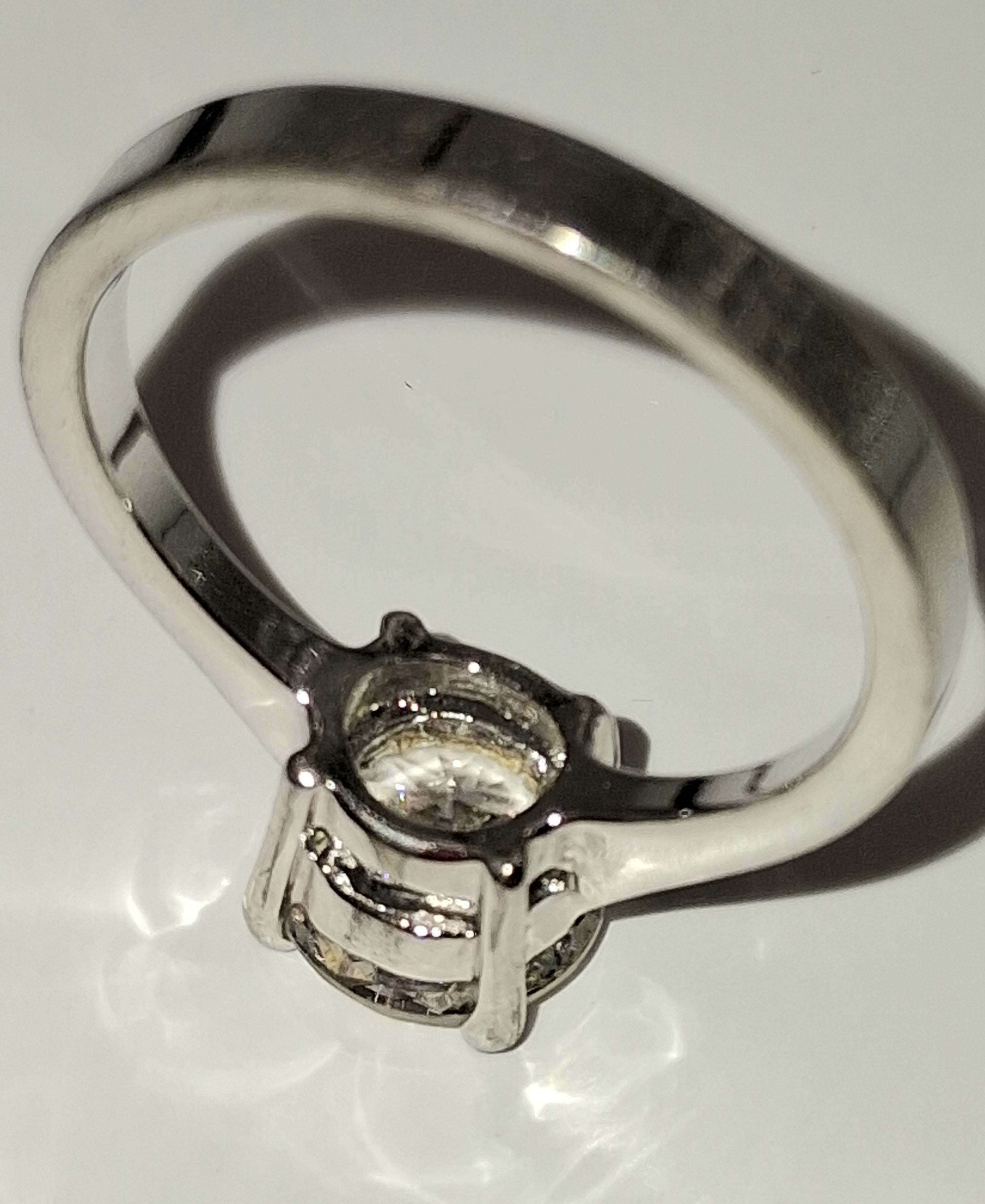 Sterling Silver Tiffany-Style CZ Solitaire Ring